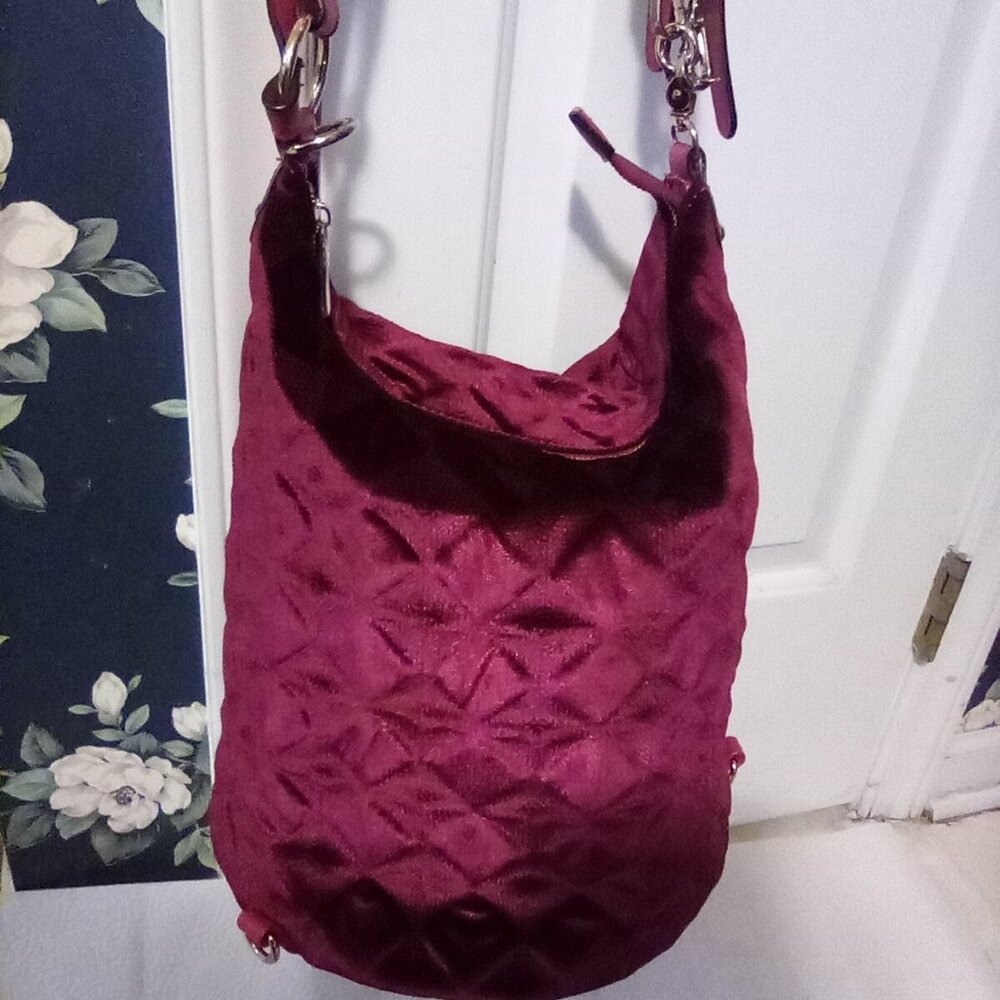 Red Velvet Convertable Backpack - image 1